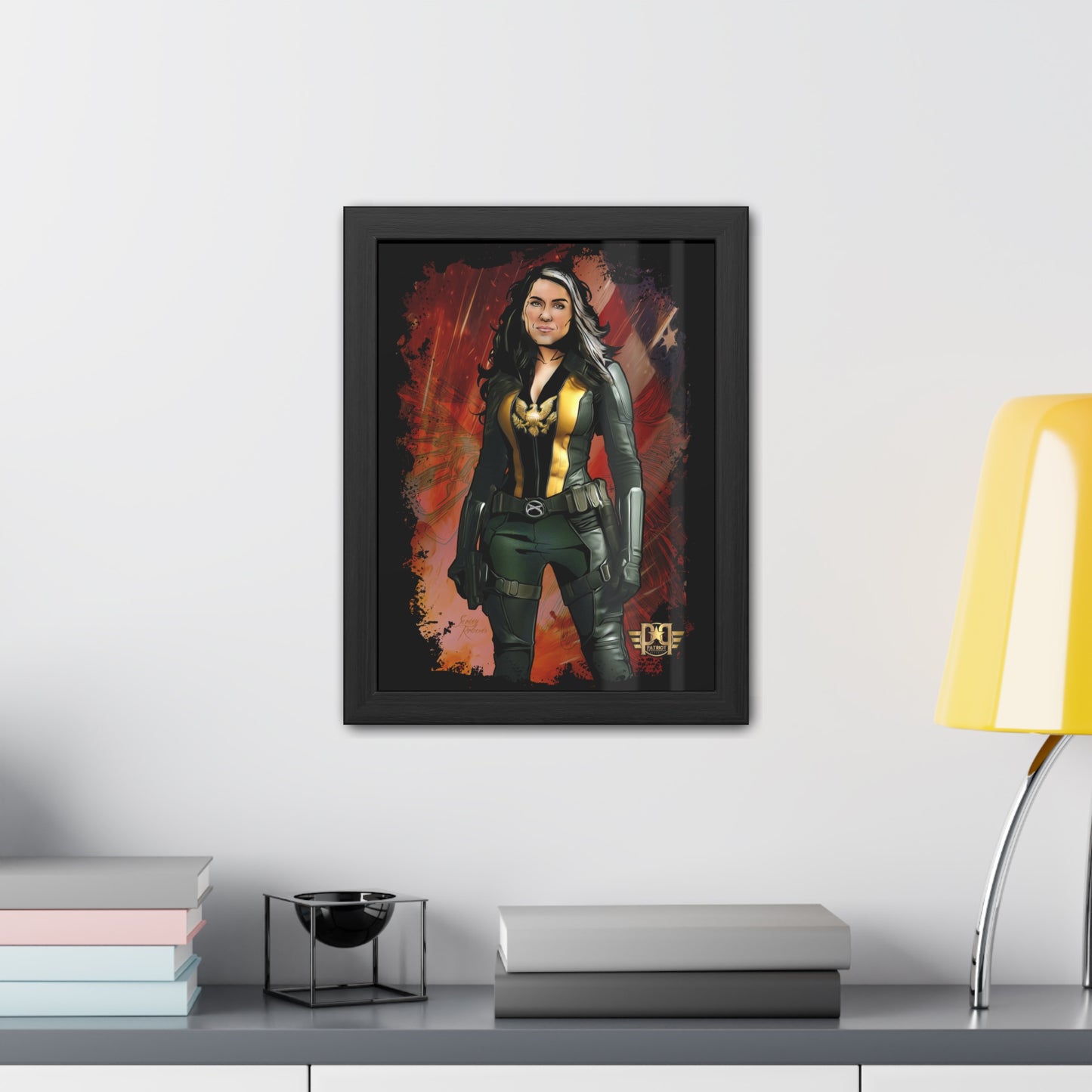 Gabbard Super Hero Framed