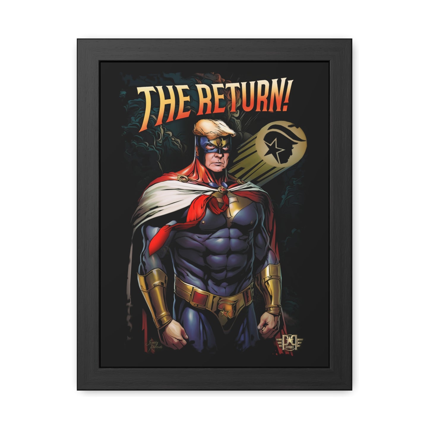 Trump Super Hero Framed