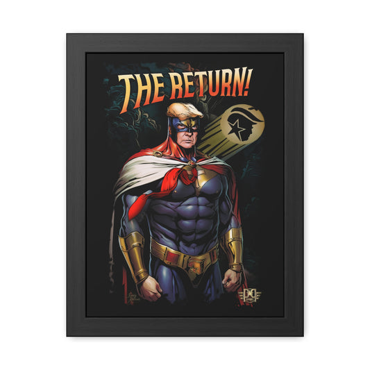 Trump Super Hero Framed