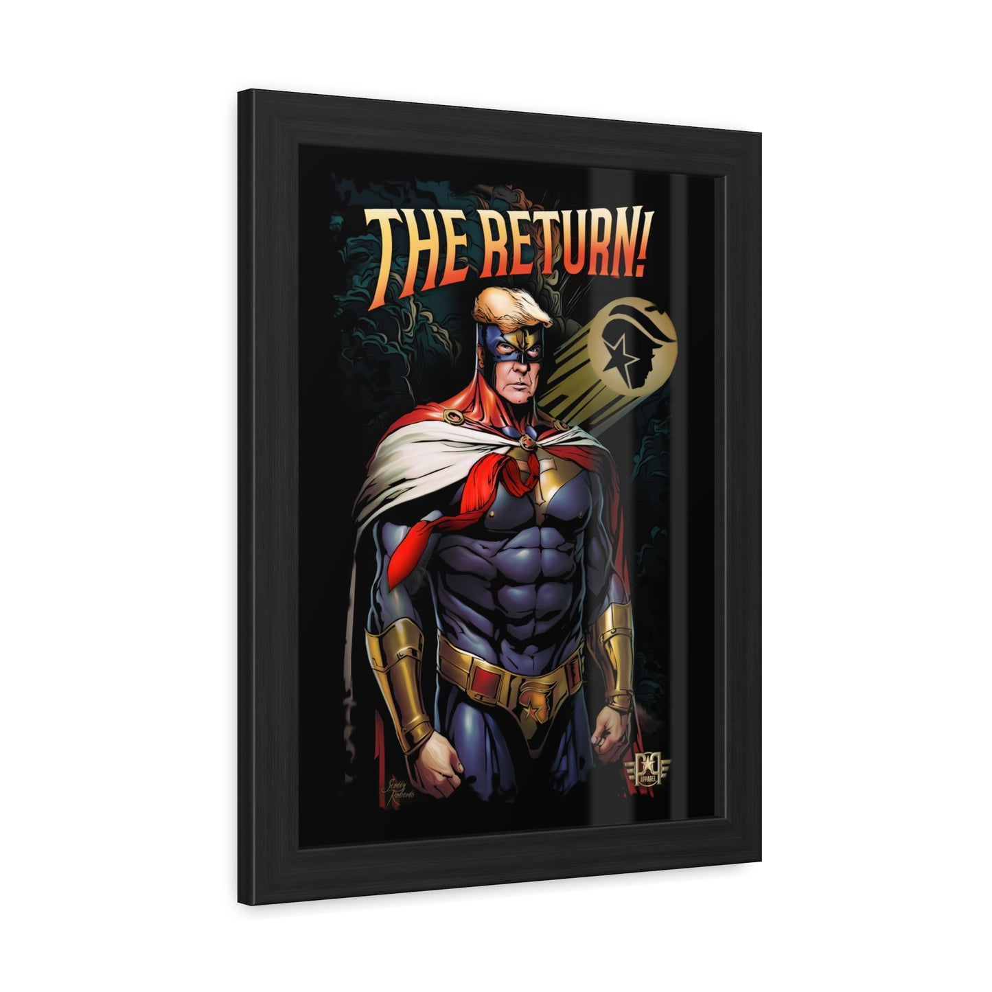 Trump Super Hero Framed